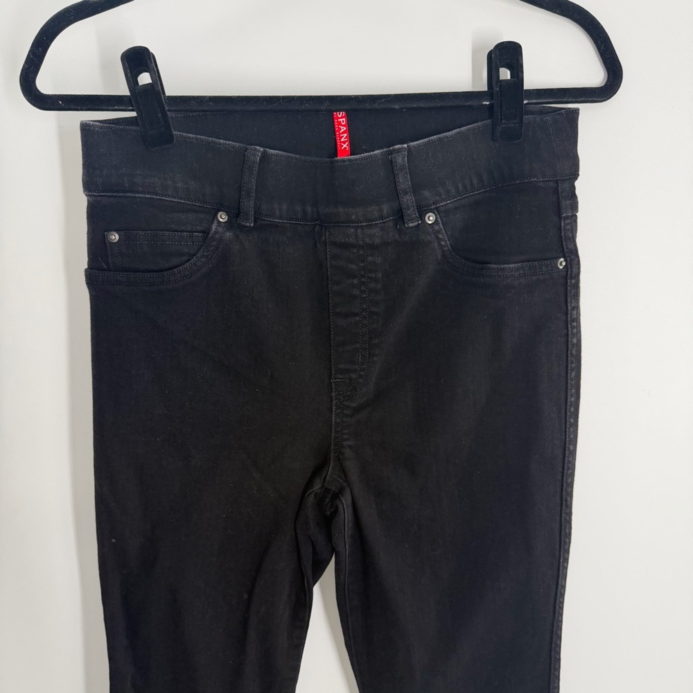 Spanx Ankle Skinny Jeans Clean Black - Picture 3 of 8